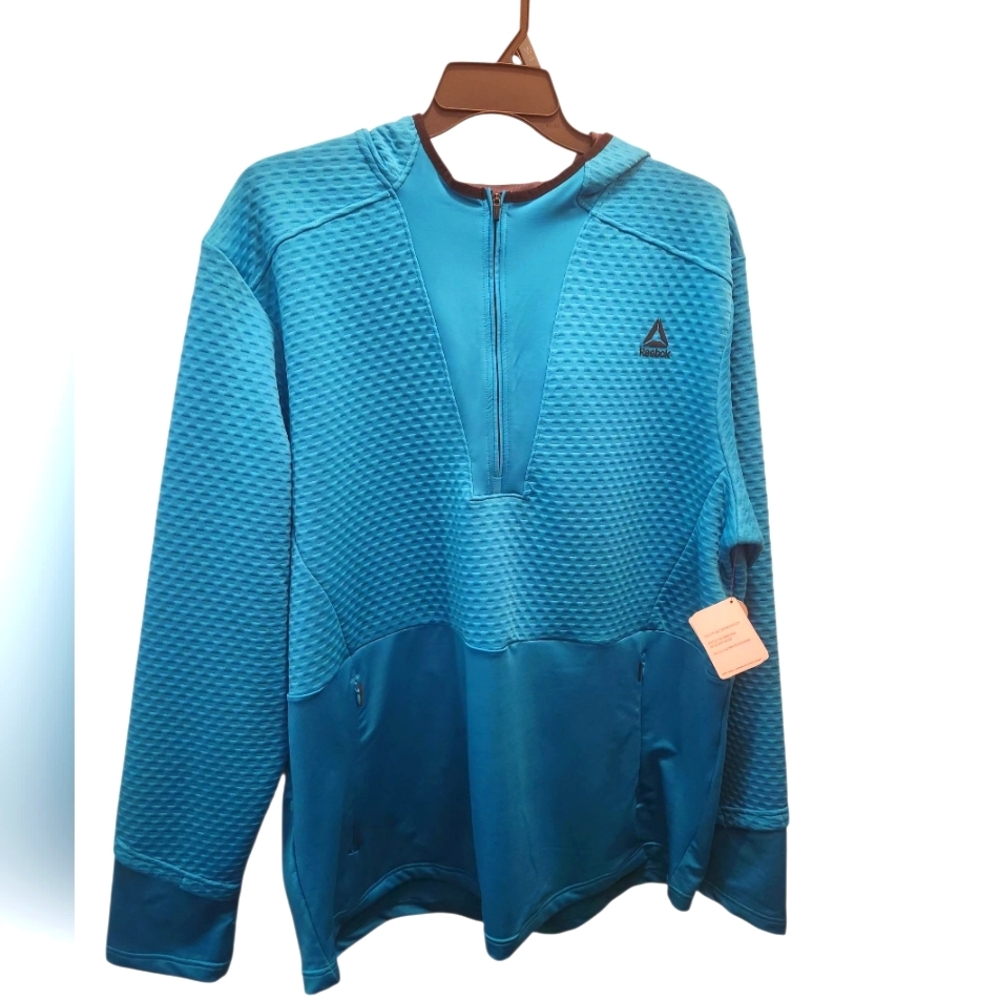 Reebok Capri Breeze  Textured Half-Zip Hoodie 2xl NWT